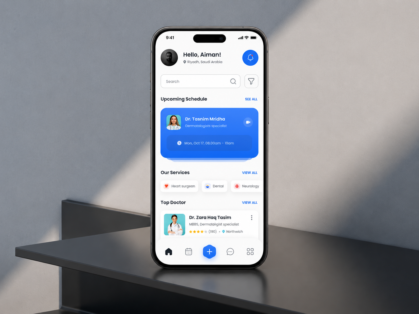 NAJAT Medical App — UI/UX Design