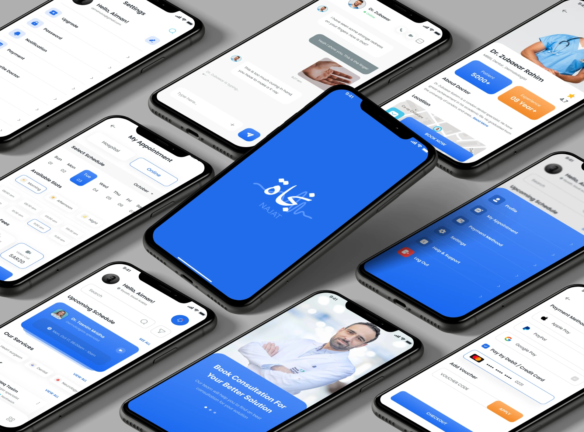 NAJAT Medical App showcase 2